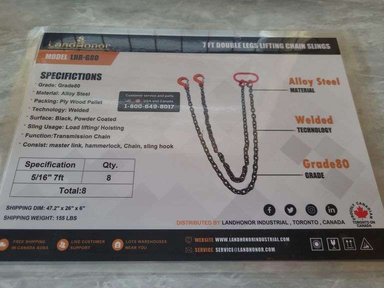 5/16” - 7ft Sling Chains