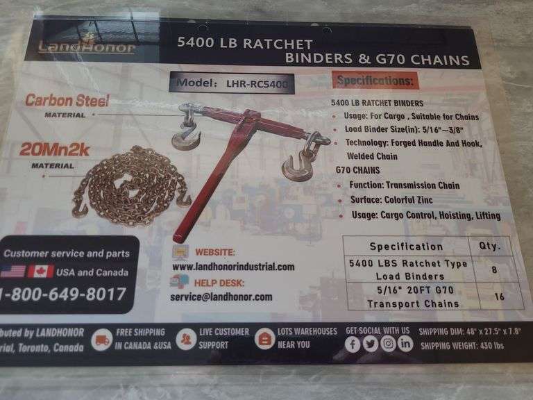 Pallet of chains & binders