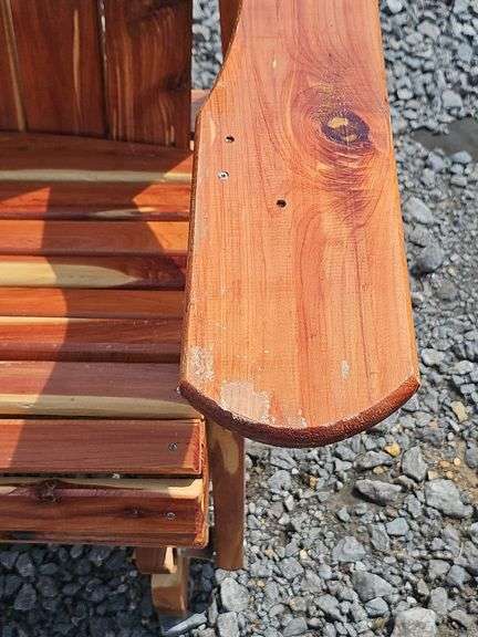 Cedar Rocking Glider Chair