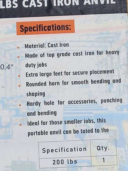 Landhonor 200lb Anvil