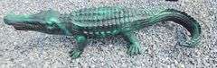 Aluminum Alligator Statue