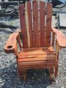 Cedar Rocking Glider Chair