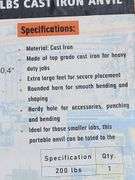 Landhonor 200lb Anvil