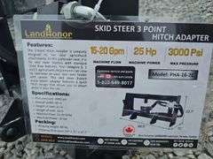 LANDHONOR SKID STEER 3PT HITCH ADAPTER