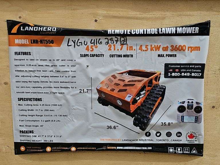 LandHero Remote Control Lawn