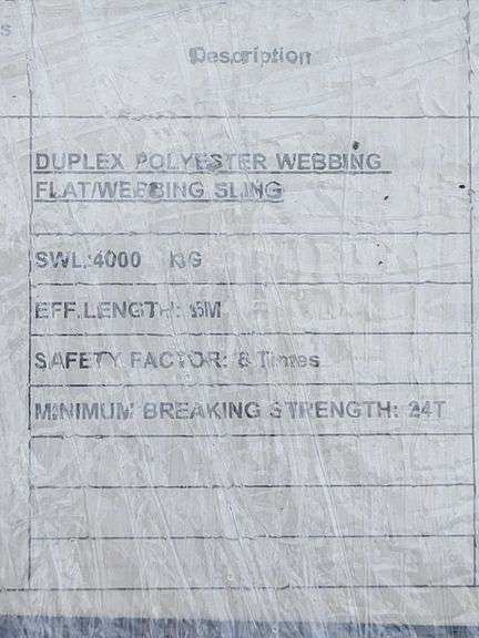 Duplex Polyester Webbing Slings