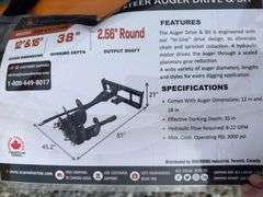Wolverine Skid Steer Auger Drive & Bit