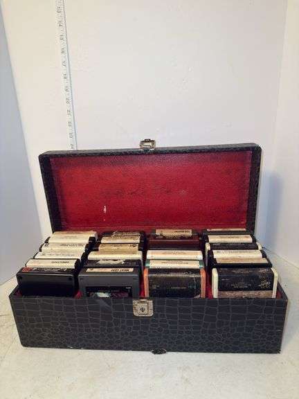 Vintage 8 track tapes & case