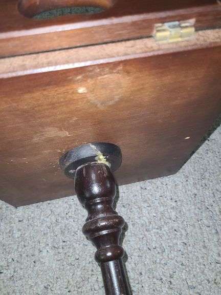 Antique round butlers table