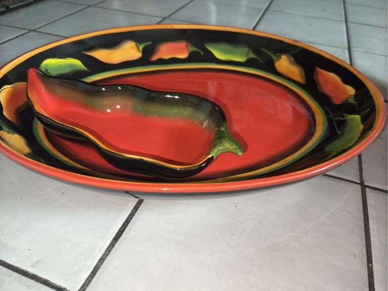 Serving Platters, Plasticware, Food Tote, 2pc Ceramic Entertainment Set and more