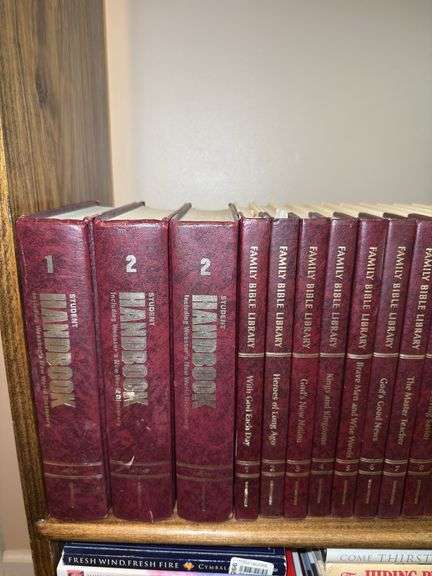 Family Bible Library Set, Inspirational Books &  VHS Tapes