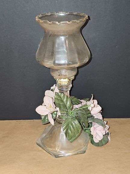Candle holders and flowers
