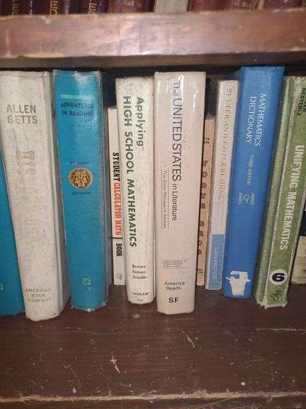 Vintage books 4th shelf only