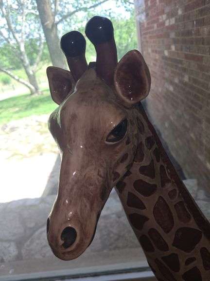 Large ceramic giraffe