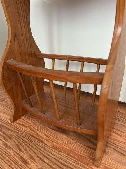 Oval Magazine Side Table