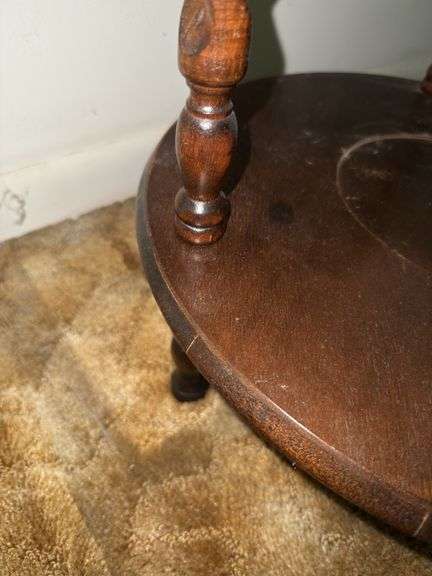 Antique Wash Stand with Mirror, Pitcher & Bowl Set
