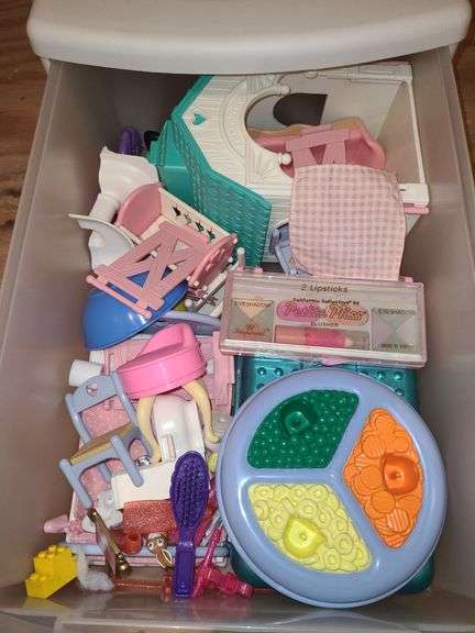 Vintage doll house and furniture