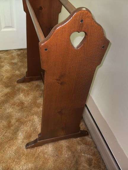 Vintage Wooden Quilt Rack