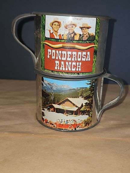 "Bonanza" Tin Ponderosa cups