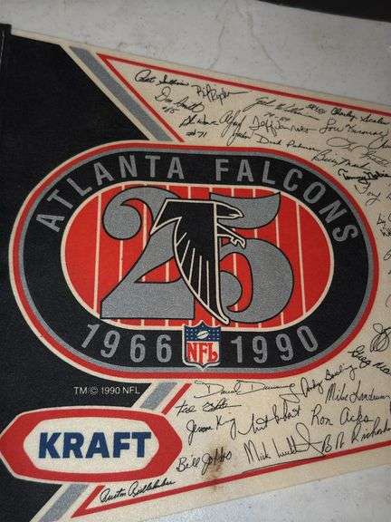 Atlanta Falcons 25th Anniversary pennant