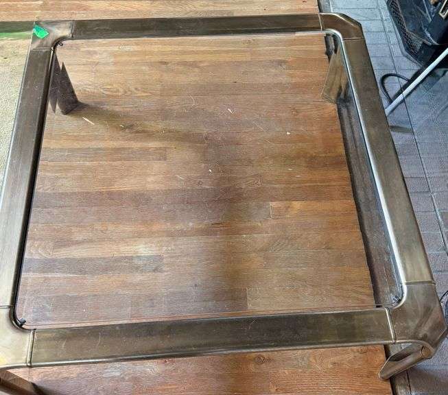 Brass Table with glass top
