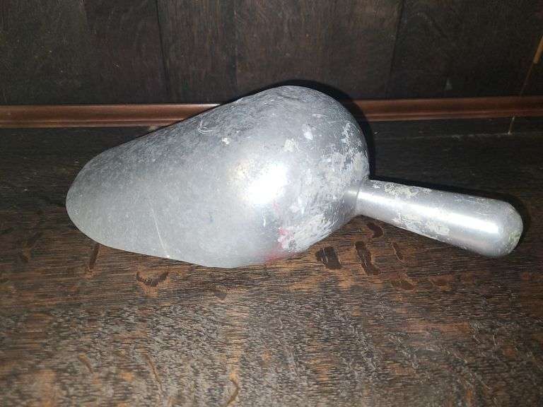 Metal ice scoop