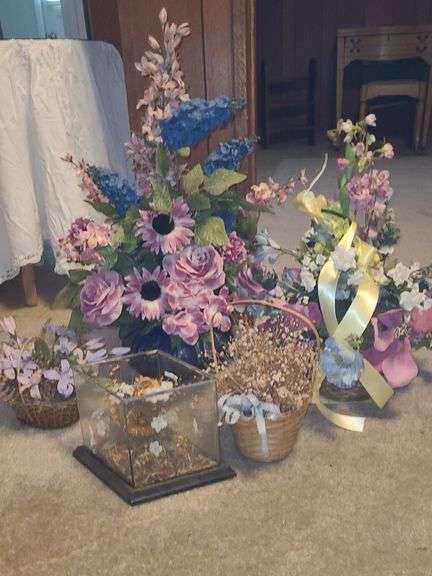 Round Table, floral, Mirror vanity frame, & more.