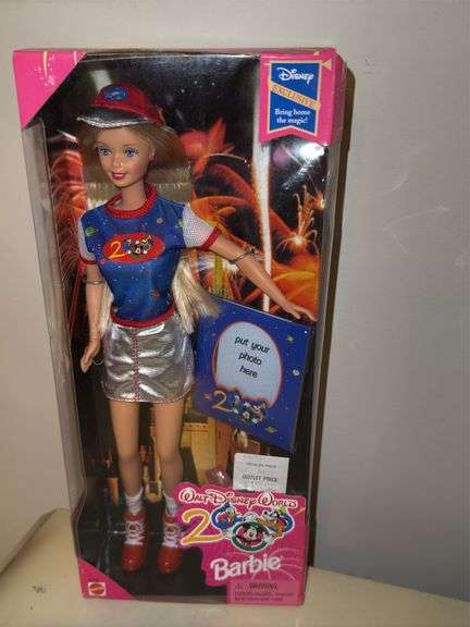 1998 Walt Disney World 2000 Barbie (in original box) & 1996 Walt Disney World Barbie (no box)