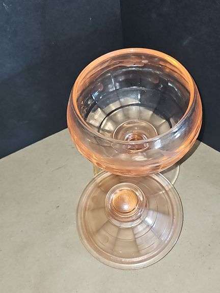 Vintage pink rose candy dish