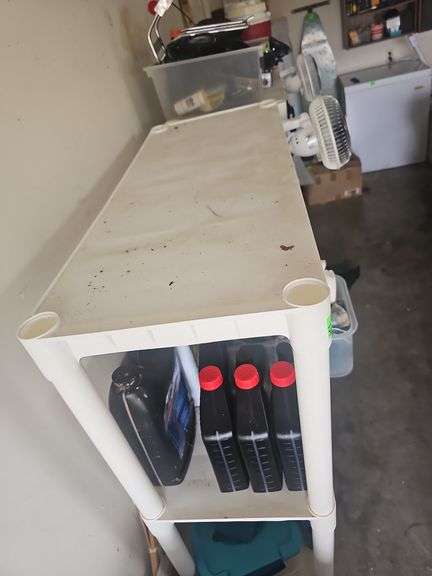 Plastic shelf