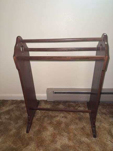 Vintage Wooden Quilt Rack