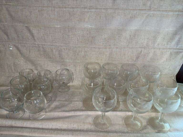 Vintage Brandy Glasses, Wine Glasses & more