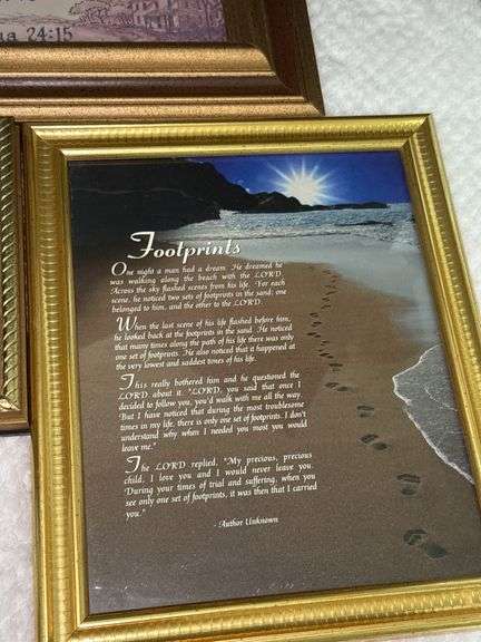 4pc religious framed prints