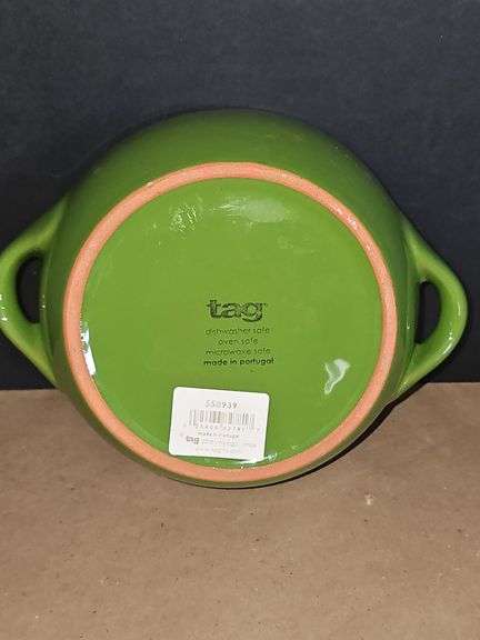 TAG stoneware dish