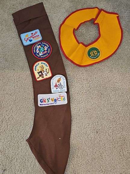 Vintage Girlscout Badges & Sash