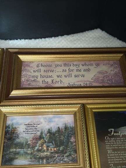 4pc religious framed prints
