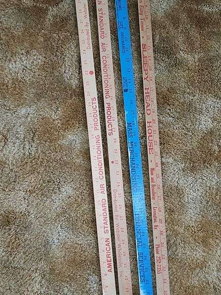 Vintage Wooden Yard Sticks