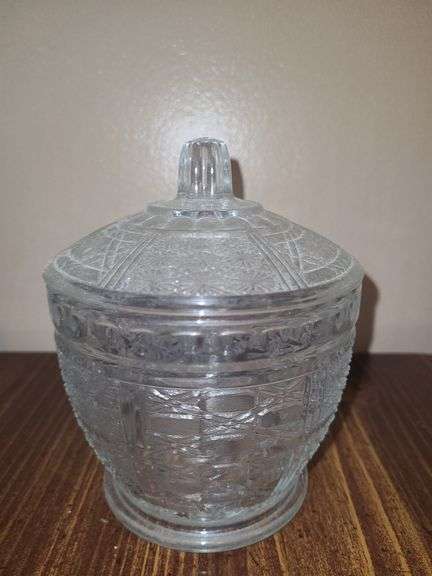 Clear glass candy dishes
