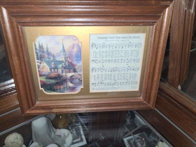 Religious figures and framed song