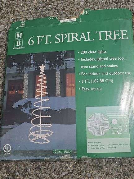 6ft spiral trees - outdoors