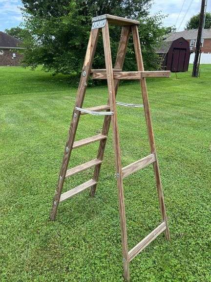 Wooden ladder