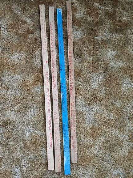Vintage Wooden Yard Sticks