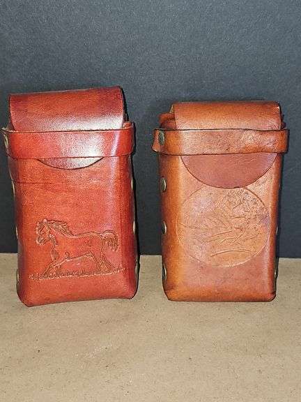 Leather cigarette holders