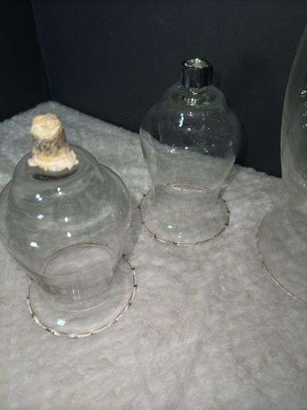 Farmhouse Hurricane Shade & Votive candle holders