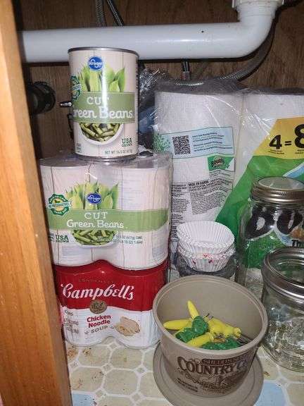 Cabinet contents