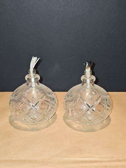Vintage Oil Candle Set Twin Starlights