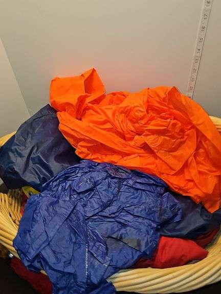 Wicker basket of rain items