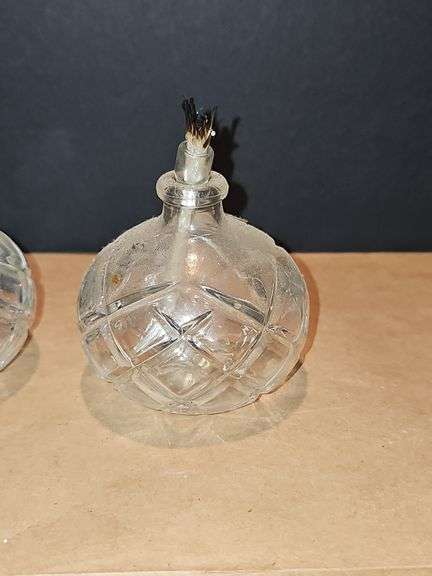 Vintage Oil Candle Set Twin Starlights
