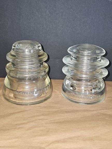 Telegraph Insulator Blue & clear