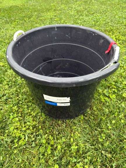Black tub & contents